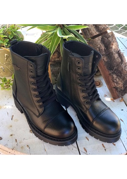 Bulldozer 220520 Hakiki Deri Kadın Postal Bot