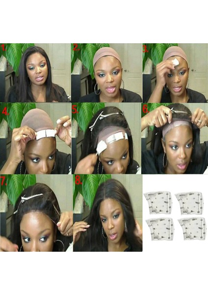 144PC/LOT Uultra Huld Wig Bant Çift Yapışkan Saç Uzatma Bant Şeritleri Toupee/dantel Ön Peruk Filmi Için Su Geçirmez (Yurt Dışından)