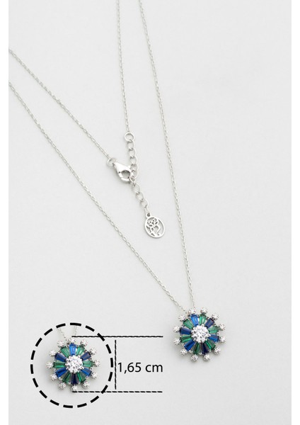 Yakamoz Dansı 18 Ayar Beyaz Altın Kaplama 45 cm Gümüş Kolye modelleri