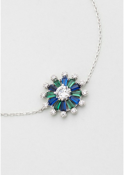 Yakamoz Dansı 18 Ayar Beyaz Altın Kaplama 19 cm Gümüş Bileklik indirimleri