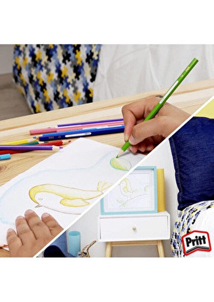 Kuru Boya Kalemi Seti 12 Renk Yumuşak Mineli İz Bırakmadan Silinir indirimleri