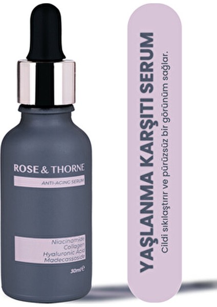 Serum Onarıcı Etkiyle Tüm Cilt Tipleri İçin 30 ml Gül Suyu İçerikli