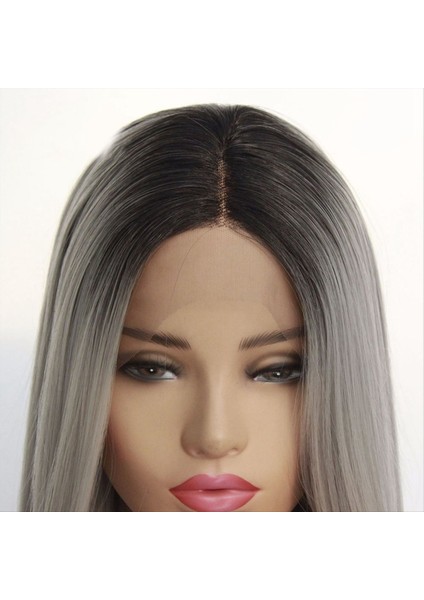 14 Inç Ön Dantel Peruk Uzun Düz Saç Peruk Kadınlar Için Sentetik Peruk (Yurt Dışından) indirimleri