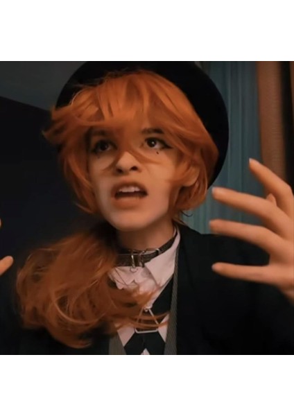 Kısa Turuncu Peruk Cosplay Kostüm Erkek Anime Katmanlı Karakter Kostüm Peruk Cadılar Bayramı Parti Peruk (Yurt Dışından) indirimleri
