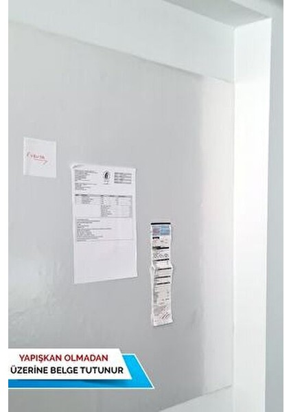Akıllı Kağıt 60x100 Cm Beyaz 5 Adet Statik Tutunabilir İz Bırakmaz Yazı Tahtası