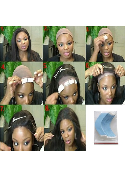 72PCS/LOT Süper Güçlü Saç Peruk Bant Çift Yapıştırıcı Uzatma Bant Şeritleri Toupee/dantel Peruklar Için Su Geçirmez (Yurt Dışından) indirimleri