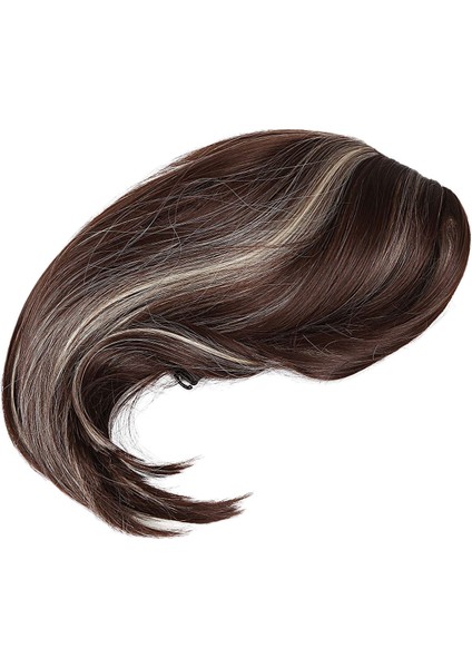 Kadınlar Cosplay Wig Orta Saçlı Kızlar Orta Uzun Saç Karışık Altın Saçak + Kahverengi (Yurt Dışından) fiyatları