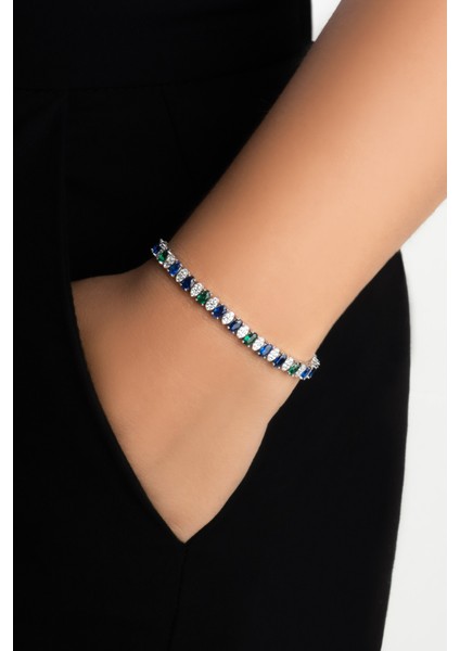 Yakamoz Hikayesi 18 Ayar Beyaz Altın Kaplama Ayarlanabilir Gümüş Bileklik fiyatları