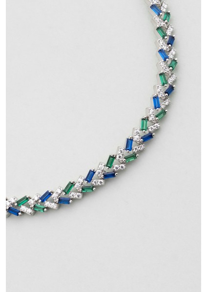 Yakamoz Şıklığı 18 Ayar Beyaz Altın Kaplama Ayarlanabilir Gümüş Bileklik indirimleri