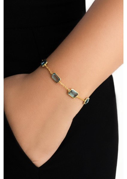 Chromony 18 Ayar Sarı Altın Kaplama 20 cm Gümüş Bileklik fiyatları