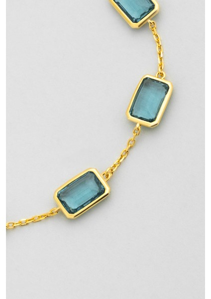 Chromony 18 Ayar Sarı Altın Kaplama 20 cm Gümüş Bileklik indirimleri