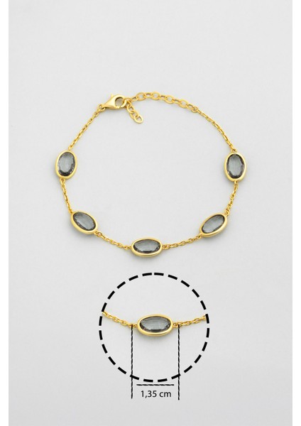 Harmony 18 Ayar Sarı Altın Kaplama 20 cm Gümüş Bileklik modelleri