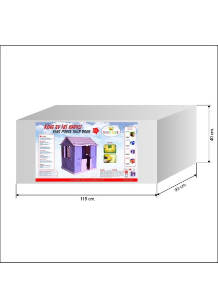 Çocuk Oyun Parkı - Çocuk Oyun Evi - Anaokulu - Kreş - Çocuk Aktivite - Etkinlik - Evcilik Oyunu - 2 Kapılı Oyun Çocuk Evi modelleri