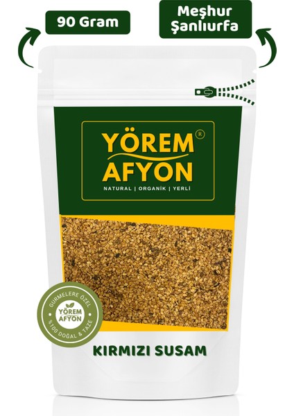 Yörem Afyon Şanlıurfa Yöresinden Diyabet ve Cilt Dostu Çiğ Küncü, Akbaş, Kırmızı Susam (Sesamum Indicum) | 90GR.