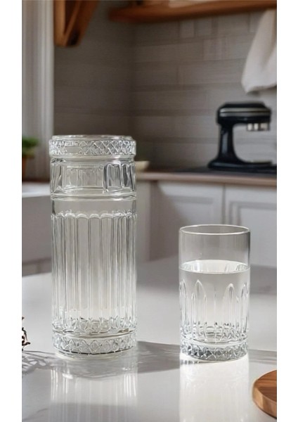 Sürahi ve 6 Adet Kristal Büyük Su Bardağı Seti fiyatları