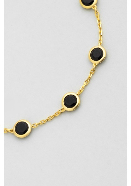 Glowy 18 Ayar Sarı Altın Kaplama 19 cm Gümüş Bileklik indirimleri