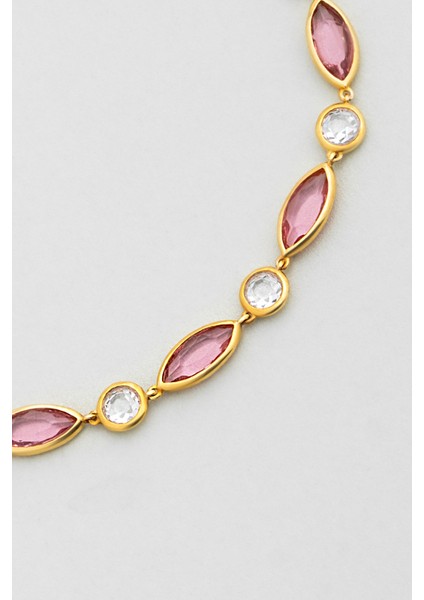 Melody 18 Ayar Sarı Altın Kaplama 20 cm Gümüş Bileklik indirimleri