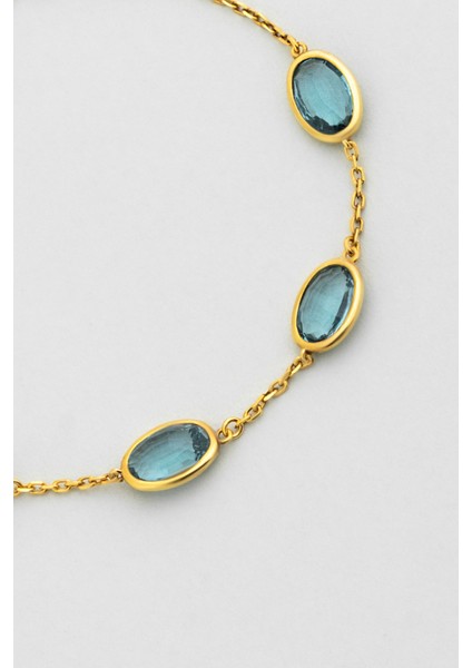 Harmony 18 Ayar Sarı Altın Kaplama 20 cm Gümüş Bileklik indirimleri