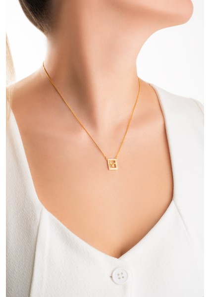 Anka Kuşu 18 Ayar Sarı Altın Kaplama 45 cm Gümüş Minimal Kolye fırsatları