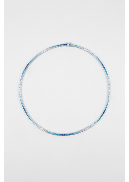 Matilda 18 Ayar Beyaz Altın Kaplama Gümüş Su Yolu Kolye fırsatları