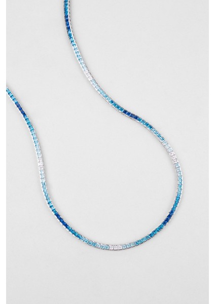 Matilda 18 Ayar Beyaz Altın Kaplama Gümüş Su Yolu Kolye indirimleri