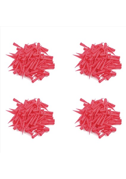 Plastik Konik Pinhead Tutkal Dispenser Iğnesi 25 Gösterge 0 26MM Açılış Boyutu Kırmızı (400 Paket) (Yurt Dışından)