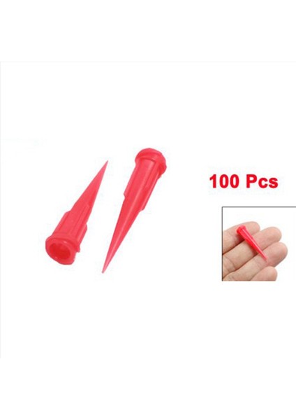Plastik Konik Pinhead Tutkal Dispenser Iğnesi 25 Gösterge 0 26MM Açılış Boyutu Kırmızı (400 Paket) (Yurt Dışından) modelleri