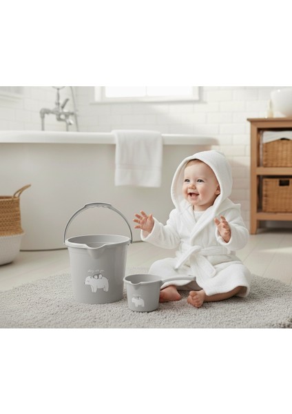 Babyjem 922 Kova & Maşrapa Set Mat Gri