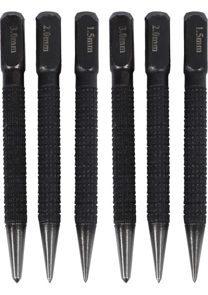 6pcs Karbonlu Çelik Merkezi Yumruk Seti 10 cm Alaşımlı Çelik Metal Ahşap Işaretleme Sondaj Aracı Için Kaymaz Merkezi Yumruk (Yurt Dışından)