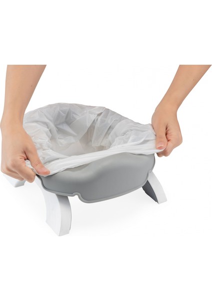 Babyjem Portatif Katlanabilir Lazımlık Soft Gri New Color indirimleri