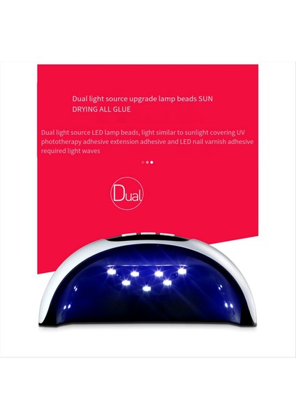 Tırnak Kurutucu LED Tırnak Lambası Uv Lambası Tüm Jel Taşınabilir Tırnak Kuru Lambası USB Kordon Beyaz (Yurt Dışından) modelleri