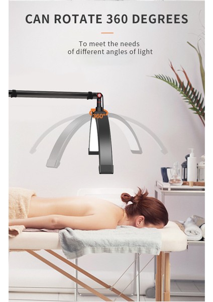 16 Inç LED Video Işık Yarım Ay Şekilli Masaüstü Halka Güzellik Salon Makyajı Için Canlı Akış Dolgu Işığı A-Eu Fiş (Yurt Dışından) modelleri