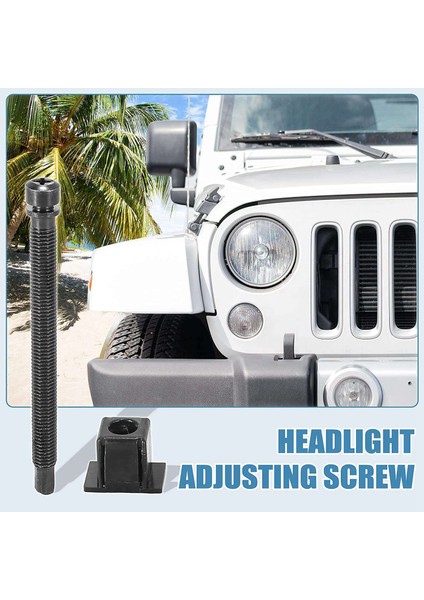 2set Araba Lambası Far Ayar Vidalı Taç Jeep Wrangler Yj 1987-1995 Için Sol Veya Sağ Tarafta 55054844 (Yurt Dışından) modelleri