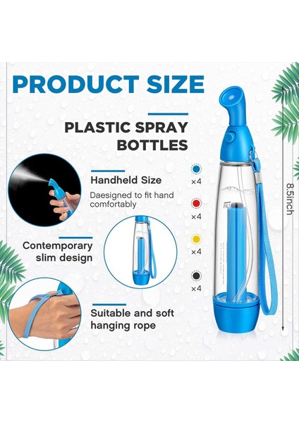 8 Pcs Yaz Mister Spreyler Şişe Seti Pompa Mister Kişisel Soğutma Cihazı Boş Plastik Spreyler Şişeler Su Doldurulabilir (Yurt Dışından) fiyatları