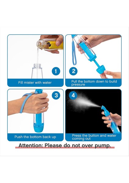 8 Pcs Yaz Mister Spreyler Şişe Seti Pompa Mister Kişisel Soğutma Cihazı Boş Plastik Spreyler Şişeler Su Doldurulabilir (Yurt Dışından) modelleri
