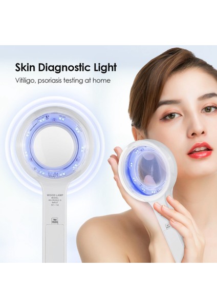 Woods Lambası Cilt Analizörü Cilt Uv Büyüteç Güzellik Yüz Testi Ahşap Lamba Hafif Cilt Analizi Algılama Cilt Bakımı (Yurt Dışından) indirimleri