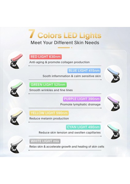 7 Arada Önleyici Yüz Masajı Yüz Heykel Cihazı Yüz Boyun Gözü Cilt Aracı Cihazı Kadınlar ve Erkek Için (Yurt Dışından) modelleri