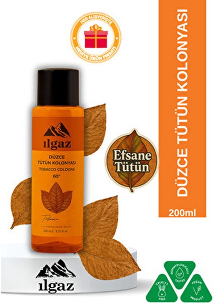 Tütün Kolonyası 60 Derece 200 ml Dökme Plastik Ambalajda Ferahlatıcı Koku fiyatları