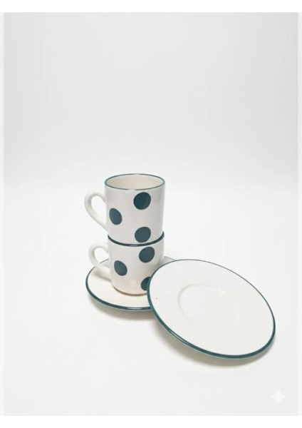 Lüx 2 Li Fincan Takımı Yeşil Desenli fiyatları