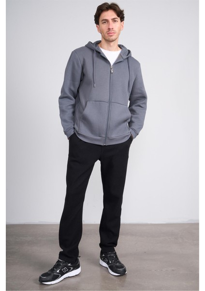 6662 Erkek Regular Waffle Yan Cep Pantolon Siyah