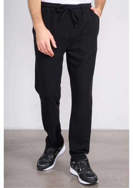 6662 Erkek Regular Waffle Yan Cep Pantolon Siyah modelleri