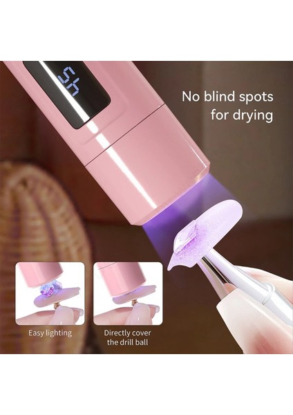 USB Şarj Edilebilir Uv Tırnak Işığı El Feneri Jel Kürleme Için Taşınabilir Tırnak Kurutma Makinesi Tırnaklar Için Mini Uv LED Lamba (Yurt Dışından) modelleri