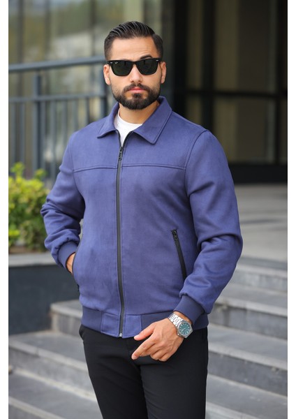 Polo Yaka Baharlık Süet Ceket modelleri