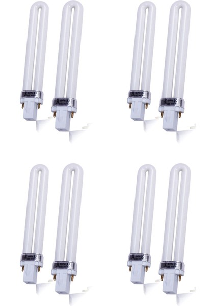 Yeni Profesyonel 8pcs 365NM 9W Tırnak Kurutma Makinesi Uv Lamba Ampul Tüpü Yedek Sanat Manikürü (Yurt Dışından)