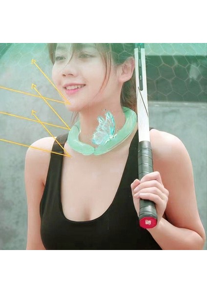 Boyun Soğutma Tüpü Giyilebilir Soğutma Boyun Sarma Yaz Isısı I Eller Serbest Soğuk Paket Buz Soğutma Boyun Yakası Yeşil (Yurt Dışından) fiyatları