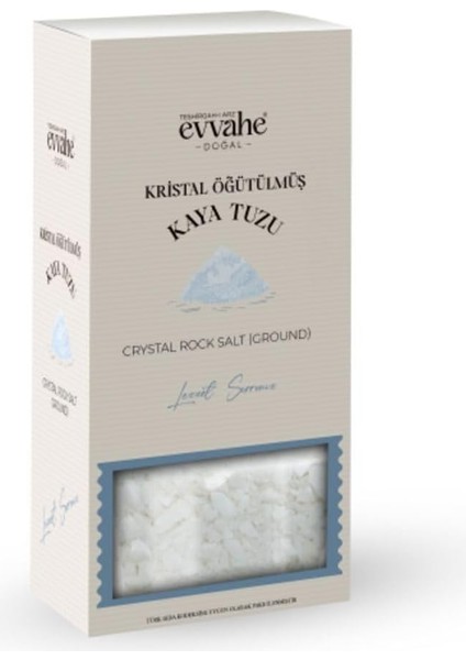 Evvahe Doğal Kristal, Öğütülmüş, Kaya, Tuzu, 500GR.