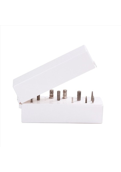 3x Tırnak Matkap Bitleri Tutucu Toz Geçirmez Stand Ekran Konteyneri 30 Delik Manikür Araçları Akrilik Kılıf Manikür Araçları (Yurt Dışından) fiyatları