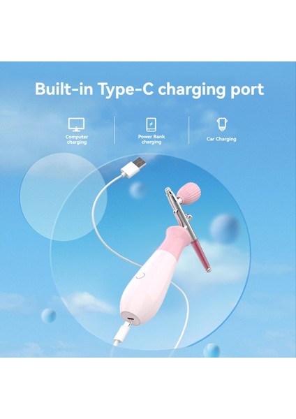 Şarj Edilebilir Kablosuz Airbrush Kompresörü Otomatik El Taşınabilir Kablosuz Hava Fırçası Sanat Makyajı Su Yenileme (Yurt Dışından) modelleri