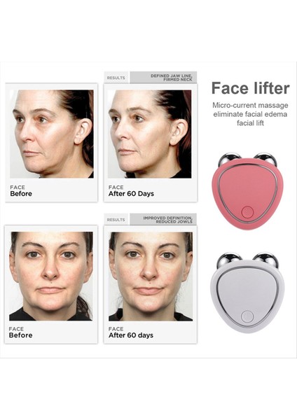 2pcs Ems Yüz Kaldırma Makinesi Yüz Masajı Mikro -Akım Silindir Cilt Sıkma Güzellik Şarj Yüz Anti (Yurt Dışından) fiyatları