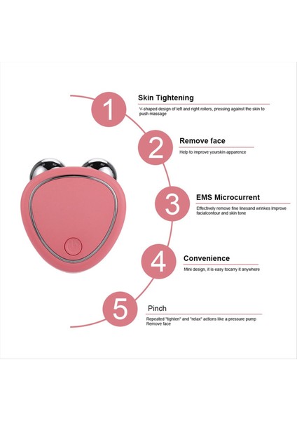 2pcs Ems Yüz Kaldırma Makinesi Yüz Masajı Mikro -Akım Silindir Cilt Sıkma Güzellik Şarj Yüz Anti (Yurt Dışından) fırsatları